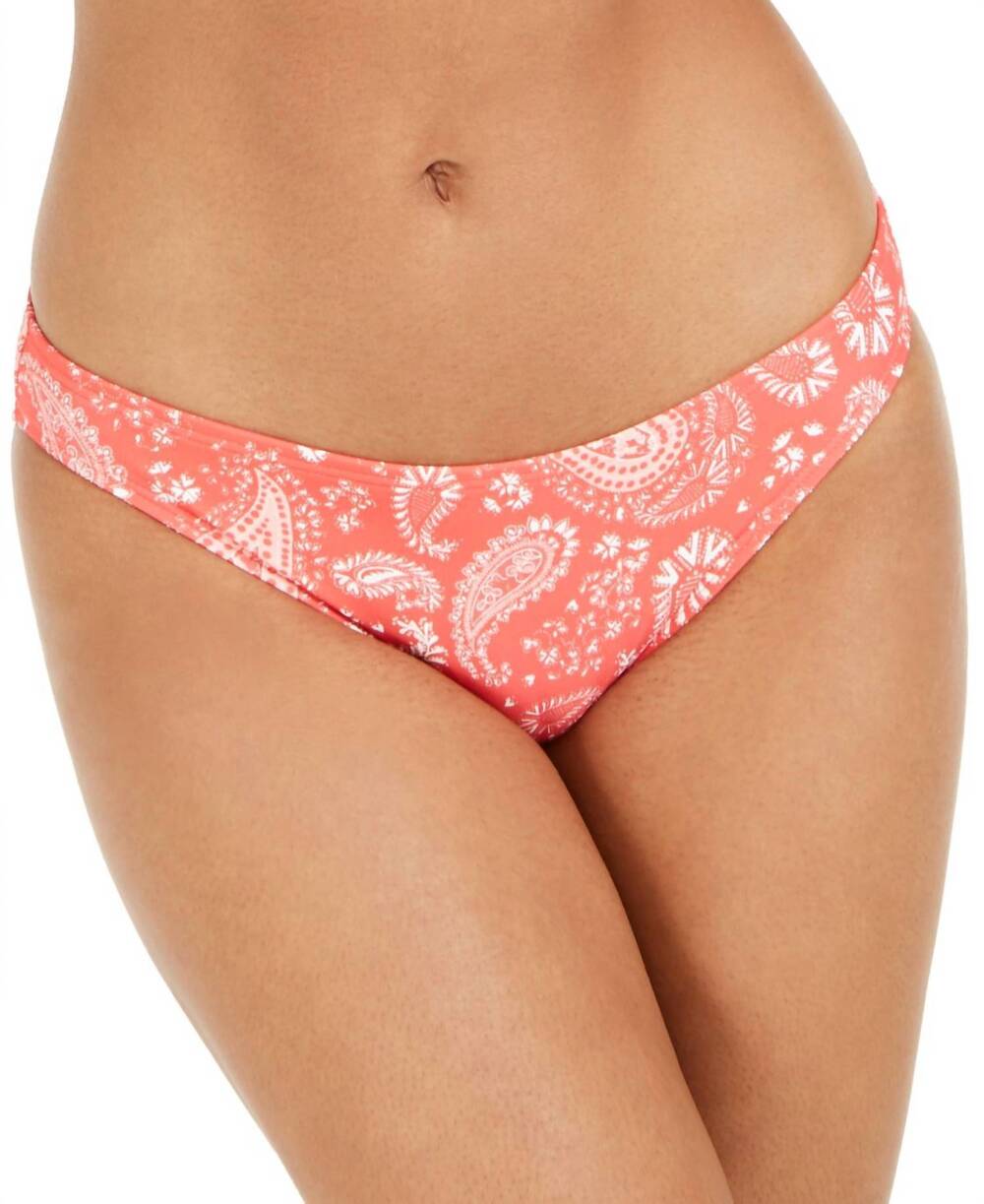 NEW MICHAEL MICHAEL KORS printed classic bikini bottoms in geranium bandana
